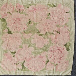 Hermes Silk Scarf "Les Pivoines"